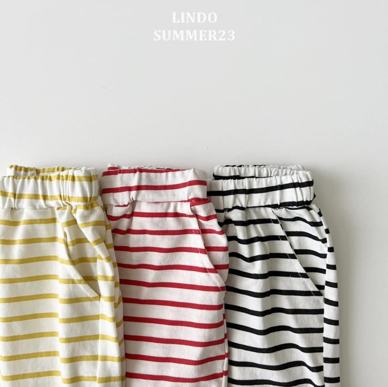 Lindo - Korean Children Fashion - #toddlerclothing - Cookie Stripes Pants - 2