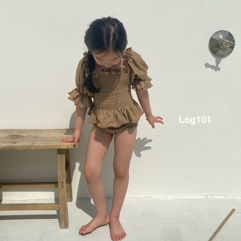 Log101 - Korean Children Fashion - #childrensboutique - Log Smocked Two-piece