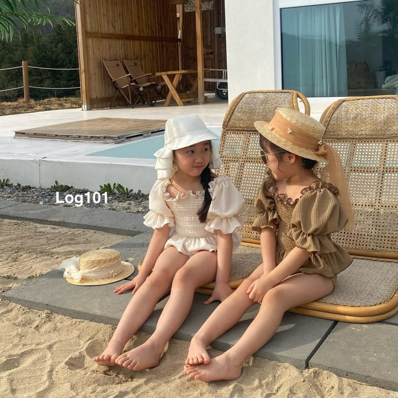 Log101 - Korean Children Fashion - #kidzfashiontrend - Log Smocked Two-piece - 7