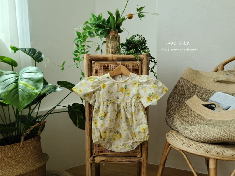 Mac - Korean Baby Fashion - #babyboutique - Flower Wing Bodysuit - 9