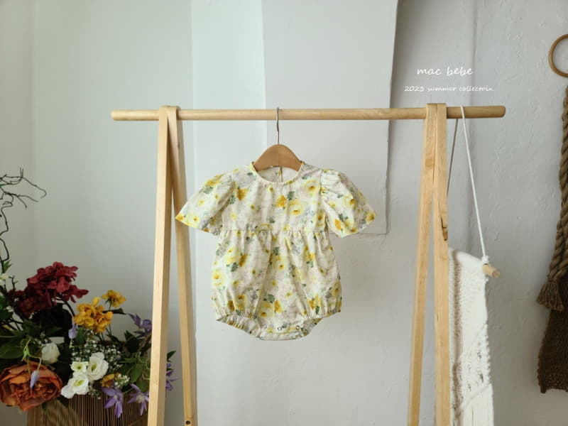 Mac - Korean Baby Fashion - #babylifestyle - Flower Wing Bodysuit