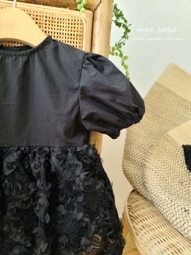 Mac - Korean Baby Fashion - #babylifestyle - Rose One-piece Bodysuit with Bonnet - 5