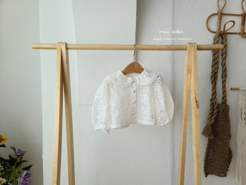 Mac - Korean Baby Fashion - #babygirlfashion - Lace Collar Cardigan - 4