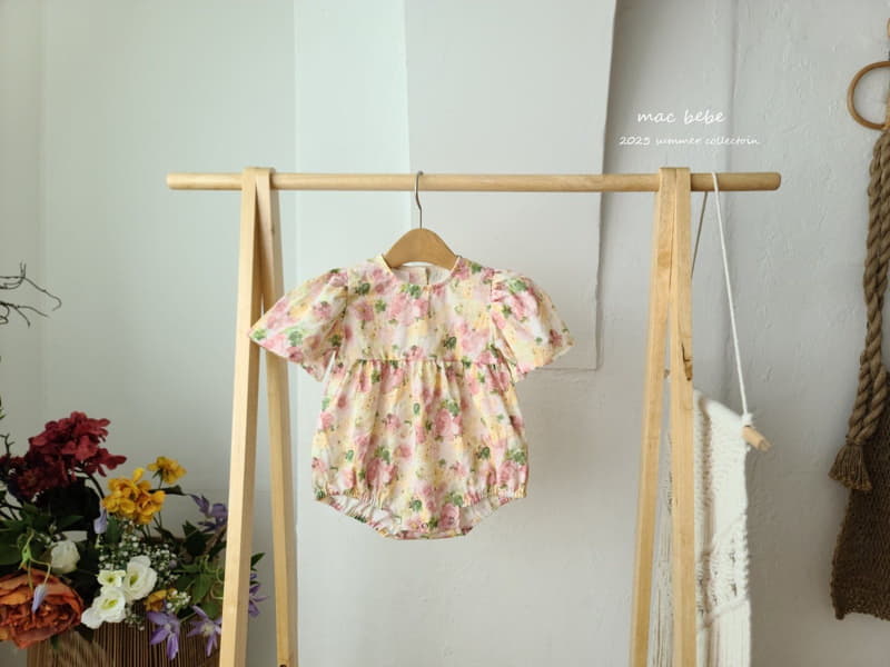 Mac - Korean Baby Fashion - #babyootd - Flower Wing Bodysuit - 4