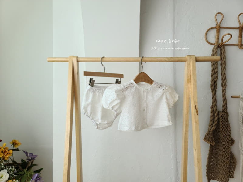 Mac - Korean Baby Fashion - #babyoutfit - Embrodiery Cardigan Set - 2