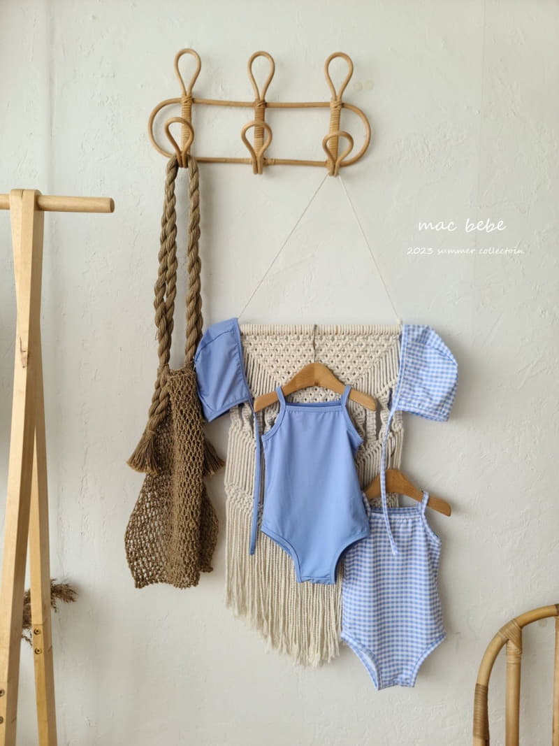 Mac - Korean Baby Fashion - #babywear - Simple Piping Swimwear Set - 9
