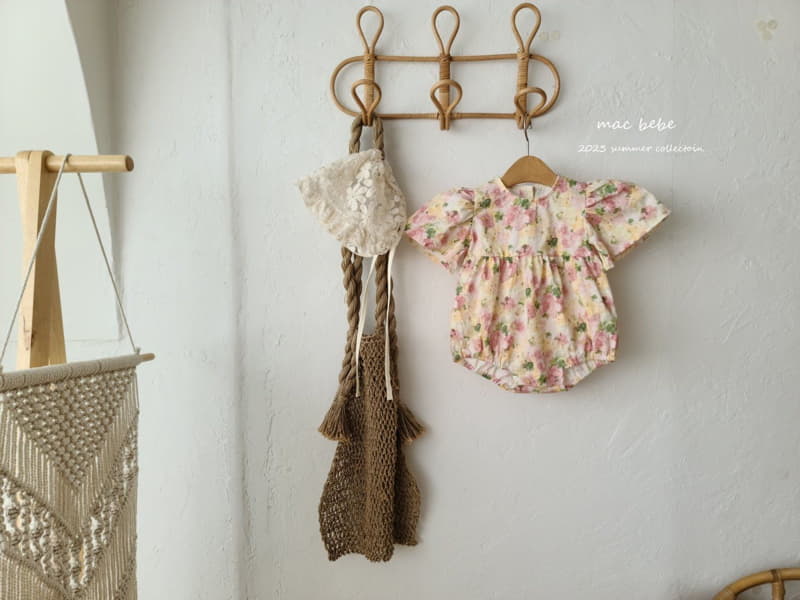 Mac - Korean Baby Fashion - #babywear - Flower Wing Bodysuit - 6