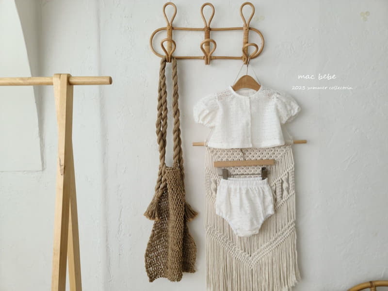 Mac - Korean Baby Fashion - #babywear - Embrodiery Cardigan Set - 4