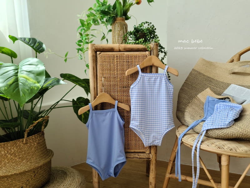 Mac - Korean Baby Fashion - #onlinebabyshop - Simple Piping Swimwear Set - 11