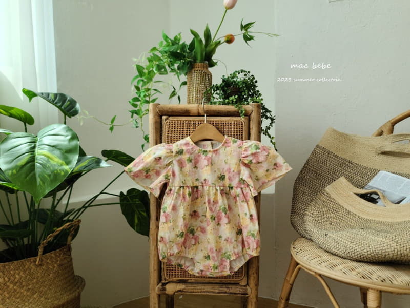 Mac - Korean Baby Fashion - #onlinebabyshop - Flower Wing Bodysuit - 8