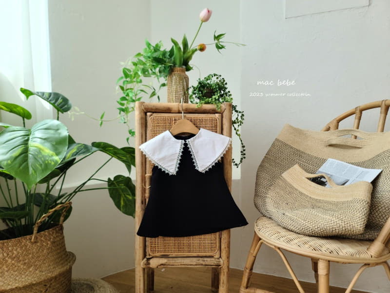 Mac - Korean Baby Fashion - #onlinebabyboutique - V Collar One-piece - 4