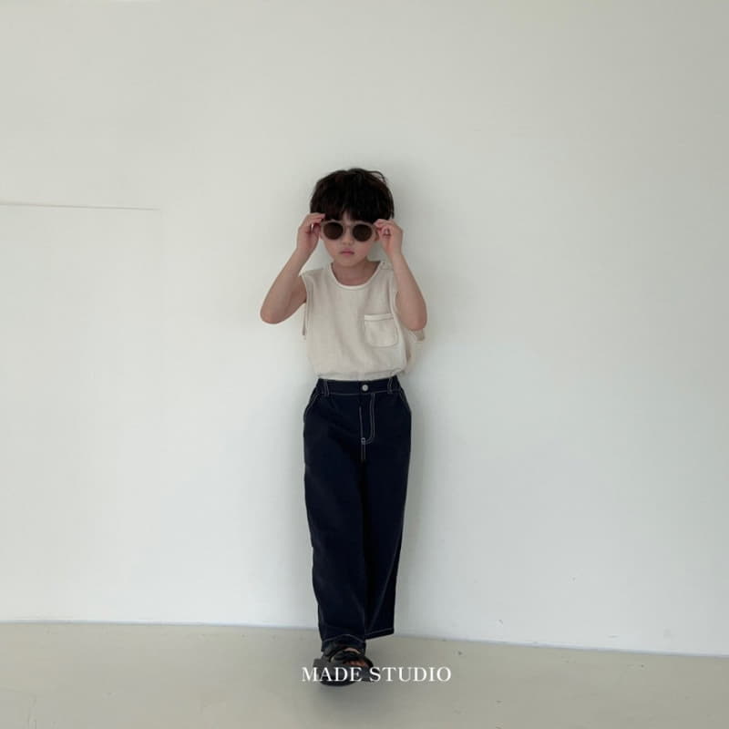 Made Studio - Korean Children Fashion - #Kfashion4kids - Button Sleeveless - 8
