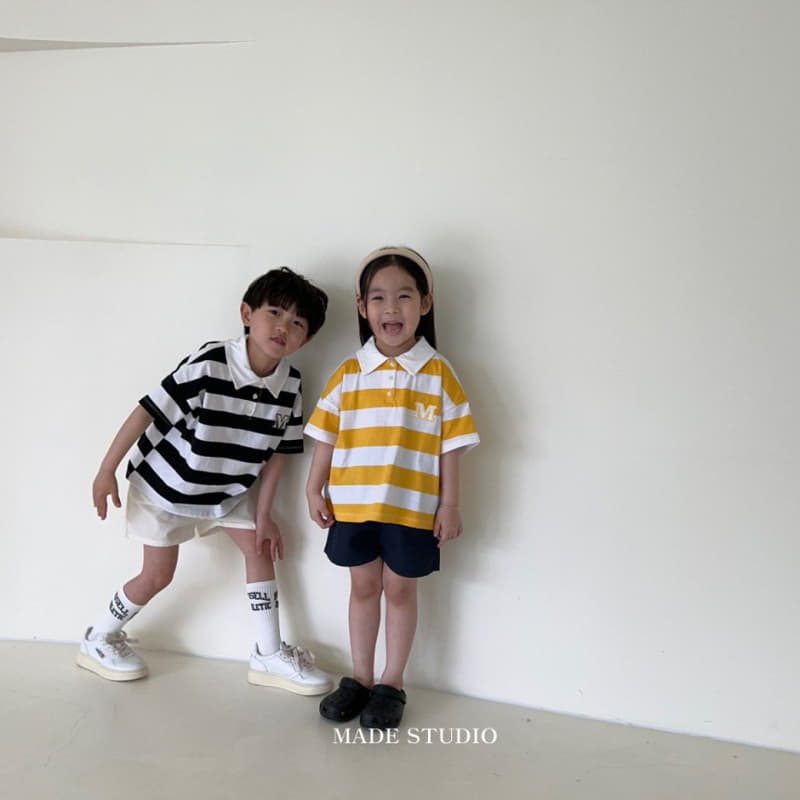 Made Studio - Korean Children Fashion - #designkidswear - M Collar Tee - 4