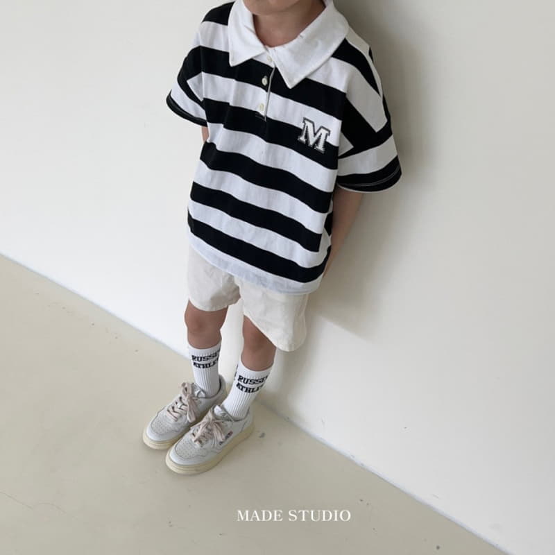 Made Studio - Korean Children Fashion - #kidsstore - M Collar Tee - 7