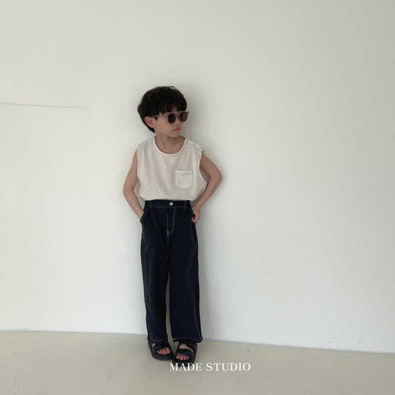 Made Studio - Korean Children Fashion - #kidzfashiontrend - Button Sleeveless - 7