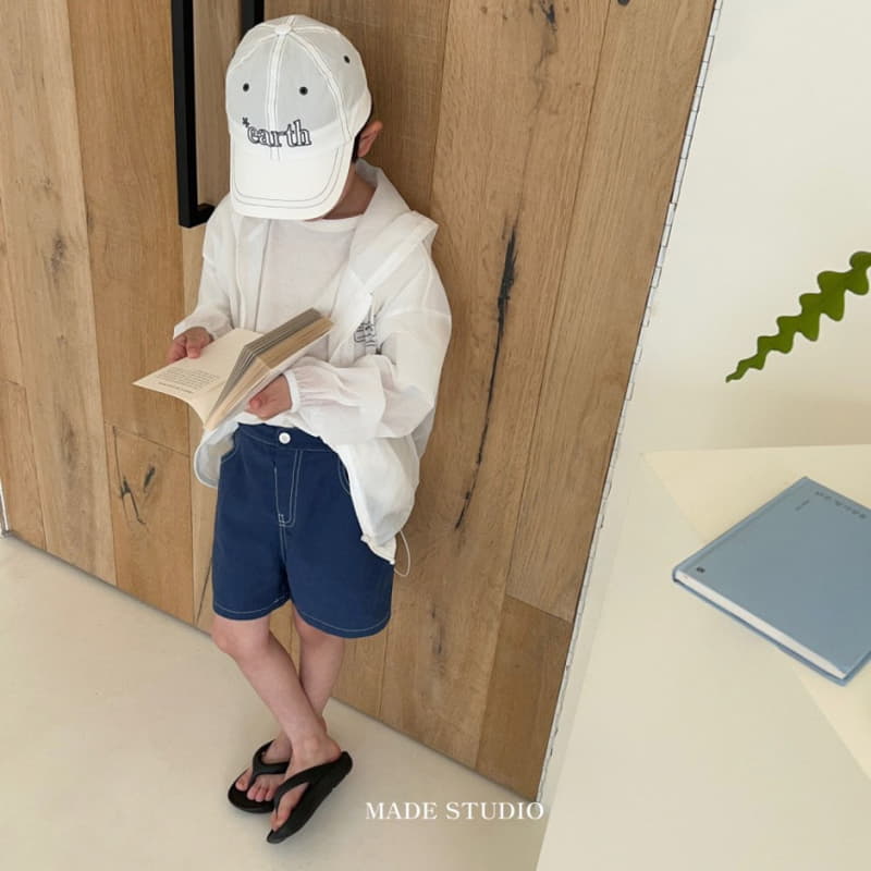 Made Studio - Korean Children Fashion - #kidzfashiontrend - Line Color Shorts - 5