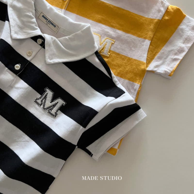 Made Studio - Korean Children Fashion - #minifashionista - M Collar Tee - 12