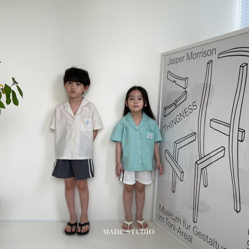 Made Studio - Korean Children Fashion - #minifashionista - Tape Shorts - 2