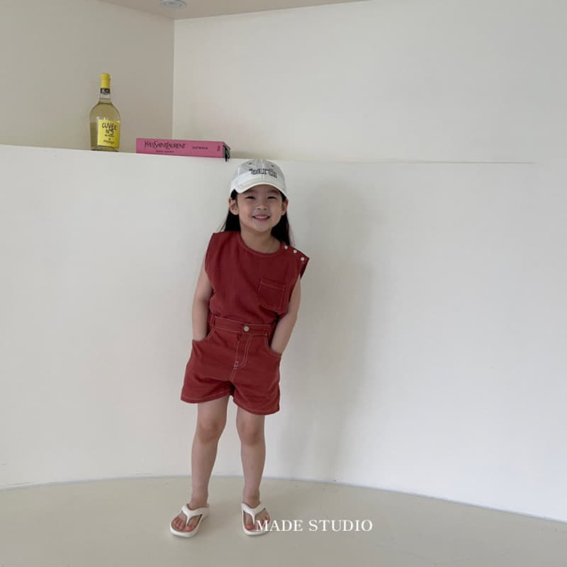 Made Studio - Korean Children Fashion - #prettylittlegirls - Button Sleeveless - 12