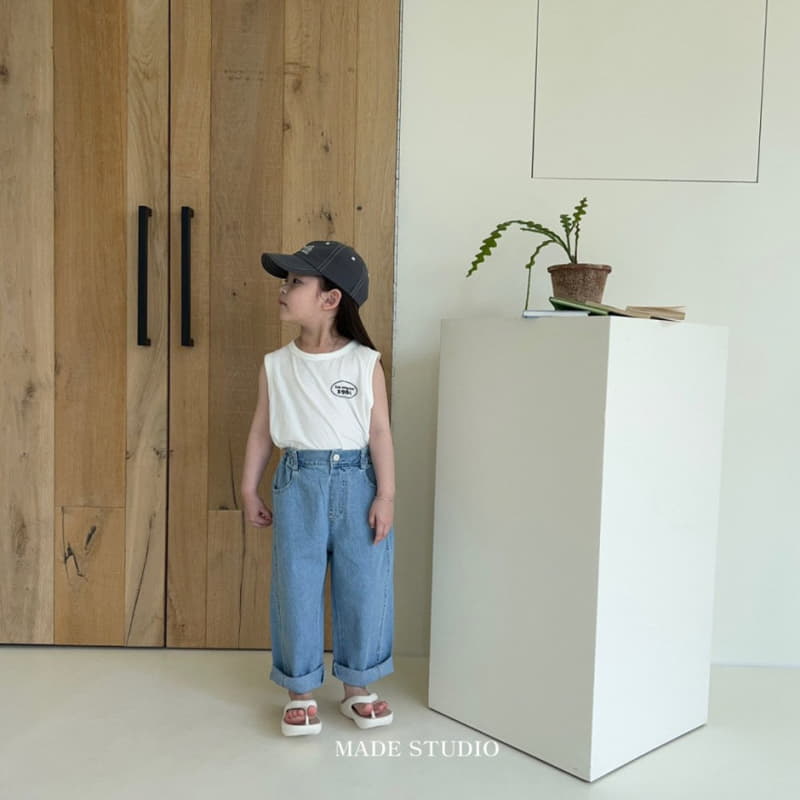 Made Studio - Korean Children Fashion - #todddlerfashion - Angel Sleeveless - 12