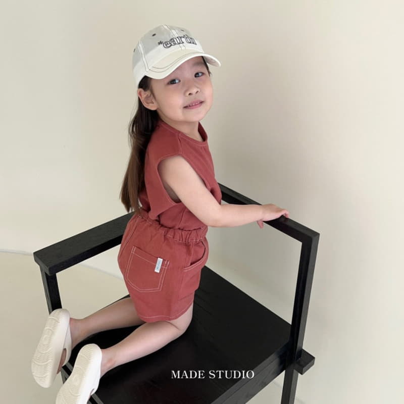 Made Studio - Korean Children Fashion - #todddlerfashion - Line Color Shorts - 11