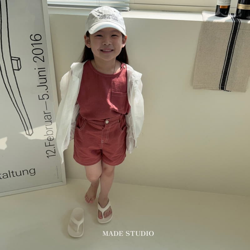 Made Studio - Korean Children Fashion - #toddlerclothing - Line Color Shorts - 12