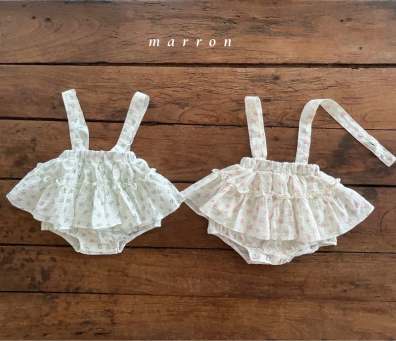Marron Kid - Korean Baby Fashion - #babyclothing - Bebe Dungarees Skirt - 5