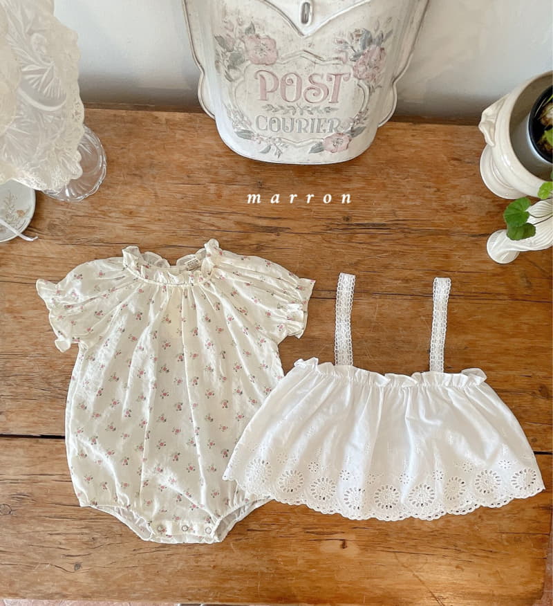 Marron Kid - Korean Baby Fashion - #babylifestyle - Rose Bodysuit - 7