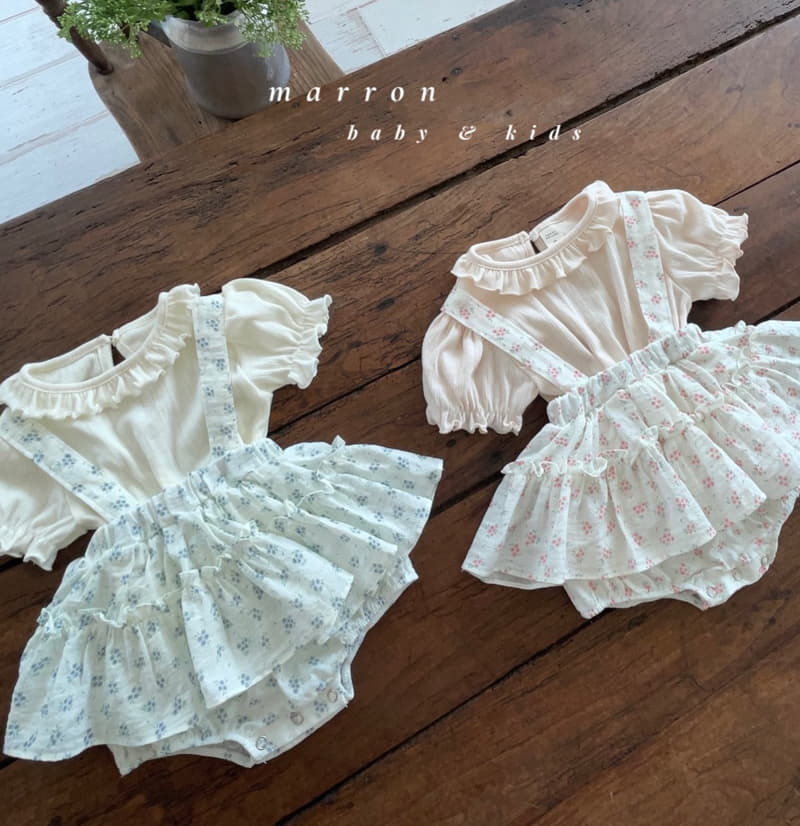 Marron Kid - Korean Baby Fashion - #babyoninstagram - Bebe Dungarees Skirt - 10