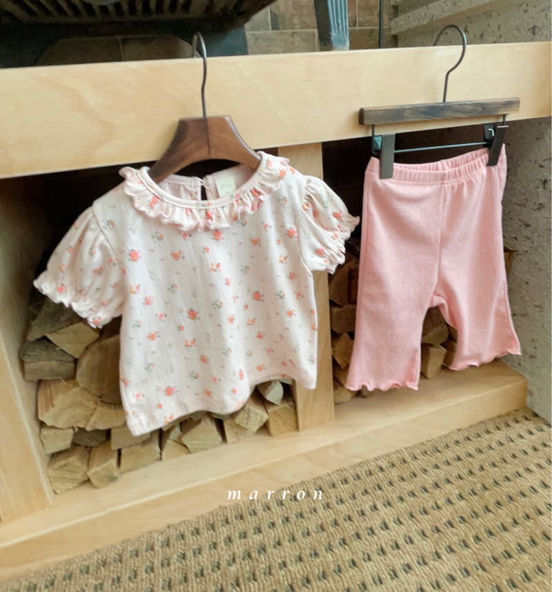 Marron Kid - Korean Children Fashion - #toddlerclothing - Summer Daily Leggings - 6