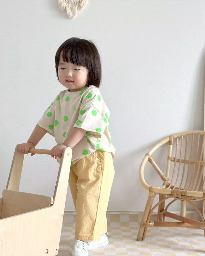 Martin - Korean Children Fashion - #designkidswear - Holic Dot Tee - 6