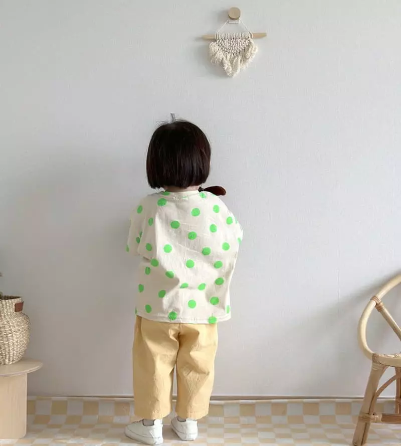 Martin - Korean Children Fashion - #kidsshorts - Holic Dot Tee - 9