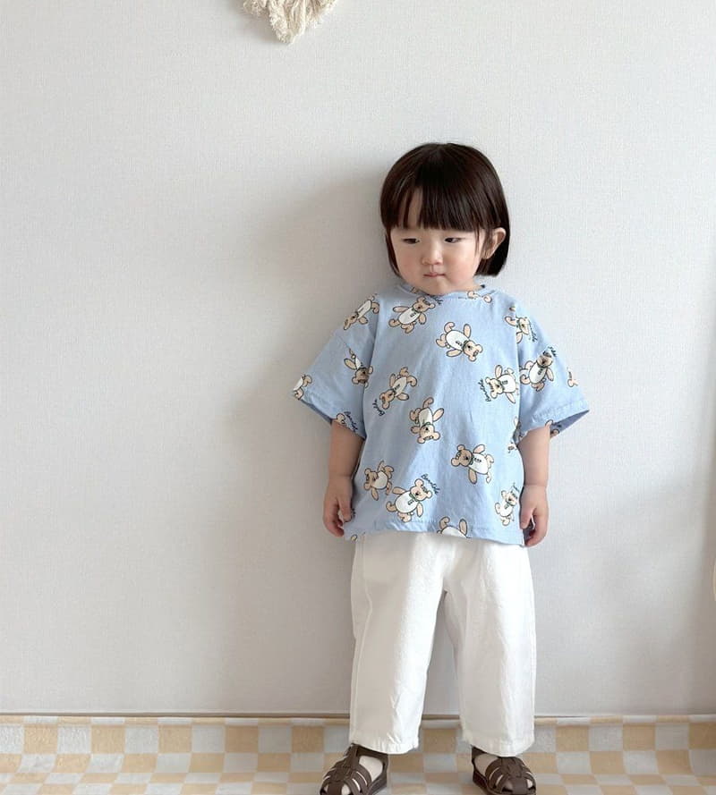 Martin - Korean Children Fashion - #toddlerclothing - Walking Bear Tee - 4
