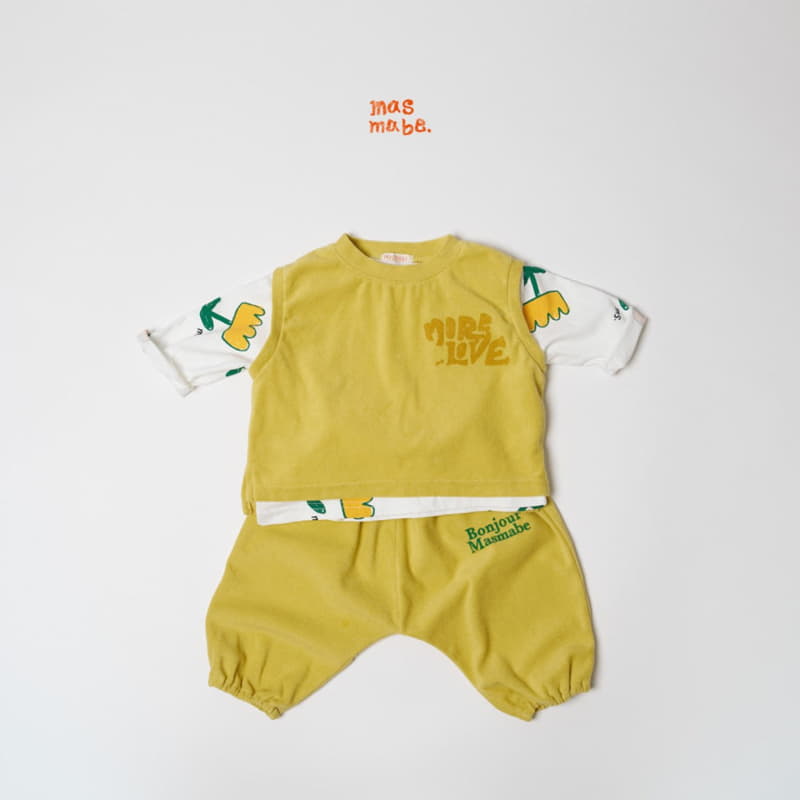 Masmabe - Korean Baby Fashion - #babyoutfit - Bonjour Towel Pants Bebe - 2