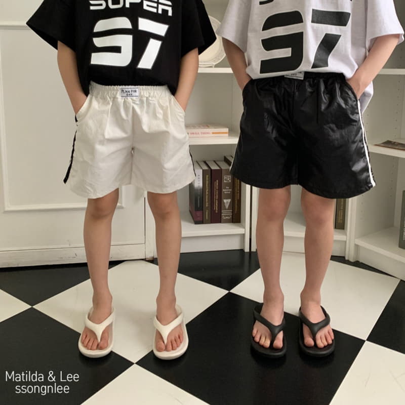 Matilda & Lee - Korean Children Fashion - #kidzfashiontrend - Label Tape Shorts - 4