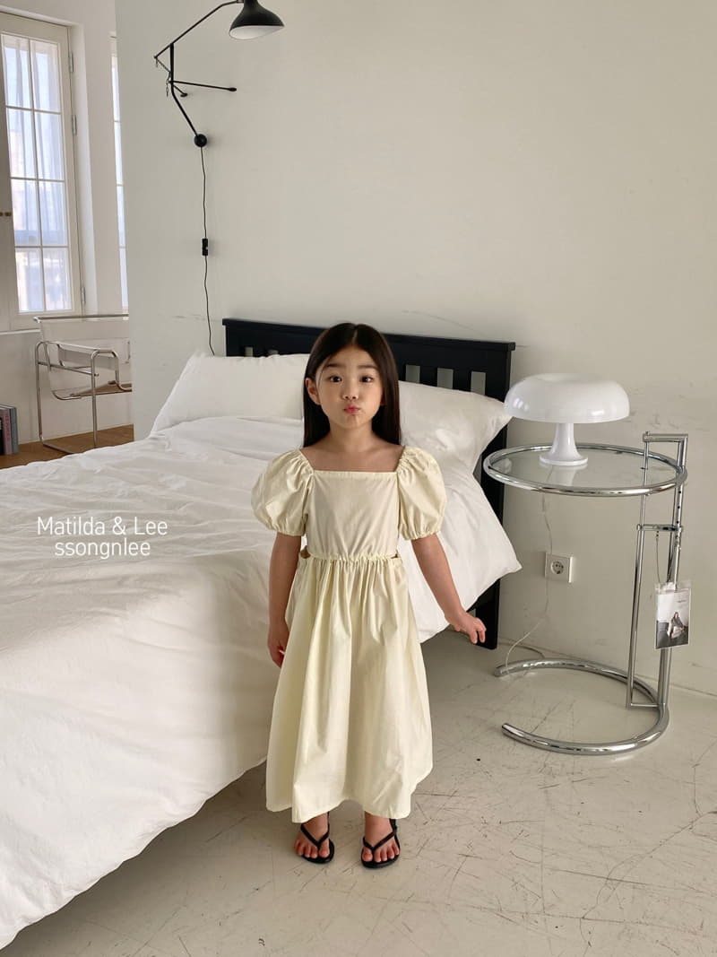 Matilda & Lee - Korean Children Fashion - #Kfashion4kids - Waist Slit One-piece - 10