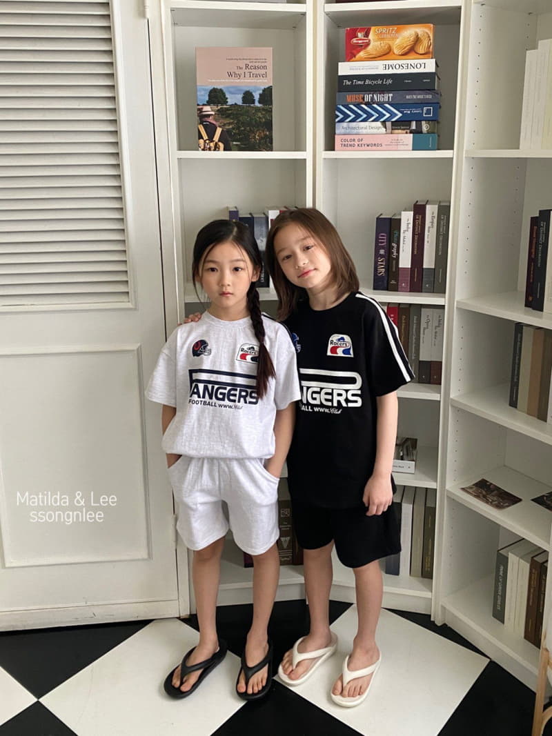 Matilda & Lee - Korean Children Fashion - #Kfashion4kids - Rugby Pants Top Bottom Set
