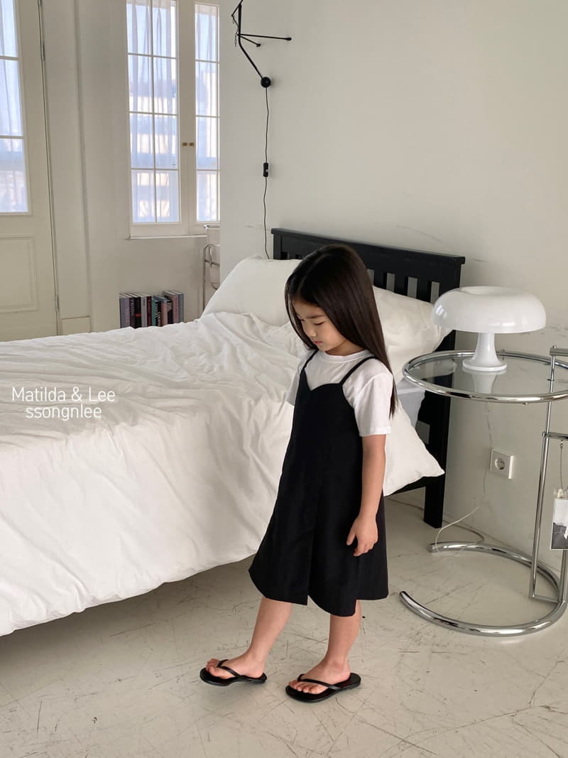 Matilda & Lee - Korean Children Fashion - #Kfashion4kids - String Slit One-piece - 6
