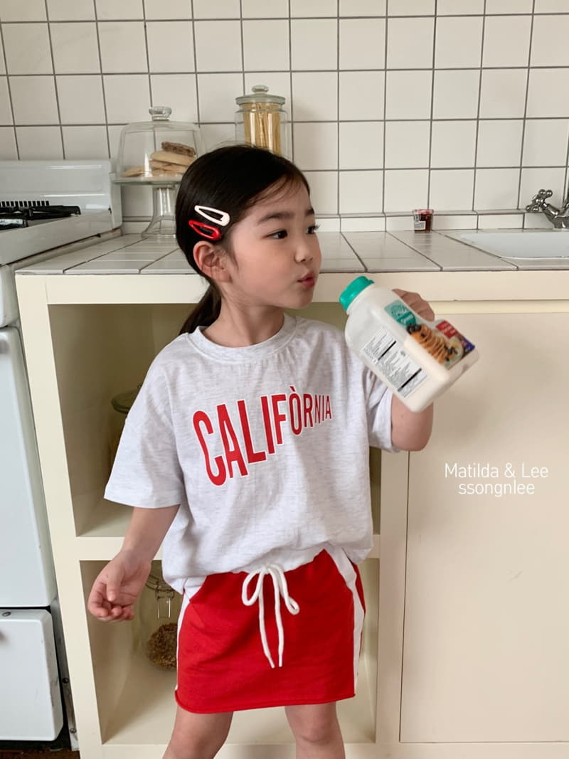Matilda & Lee - Korean Children Fashion - #childofig - California Skirt Top Bottom Set - 5