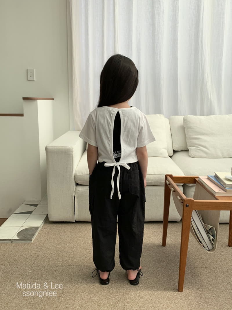 Matilda & Lee - Korean Children Fashion - #childofig - BY Back Slit Crop Tee - 4