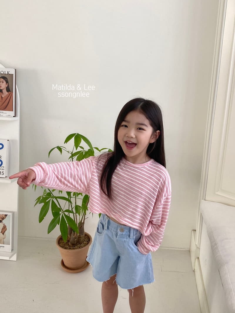 Matilda & Lee - Korean Children Fashion - #childofig - Stripes Crop Tee