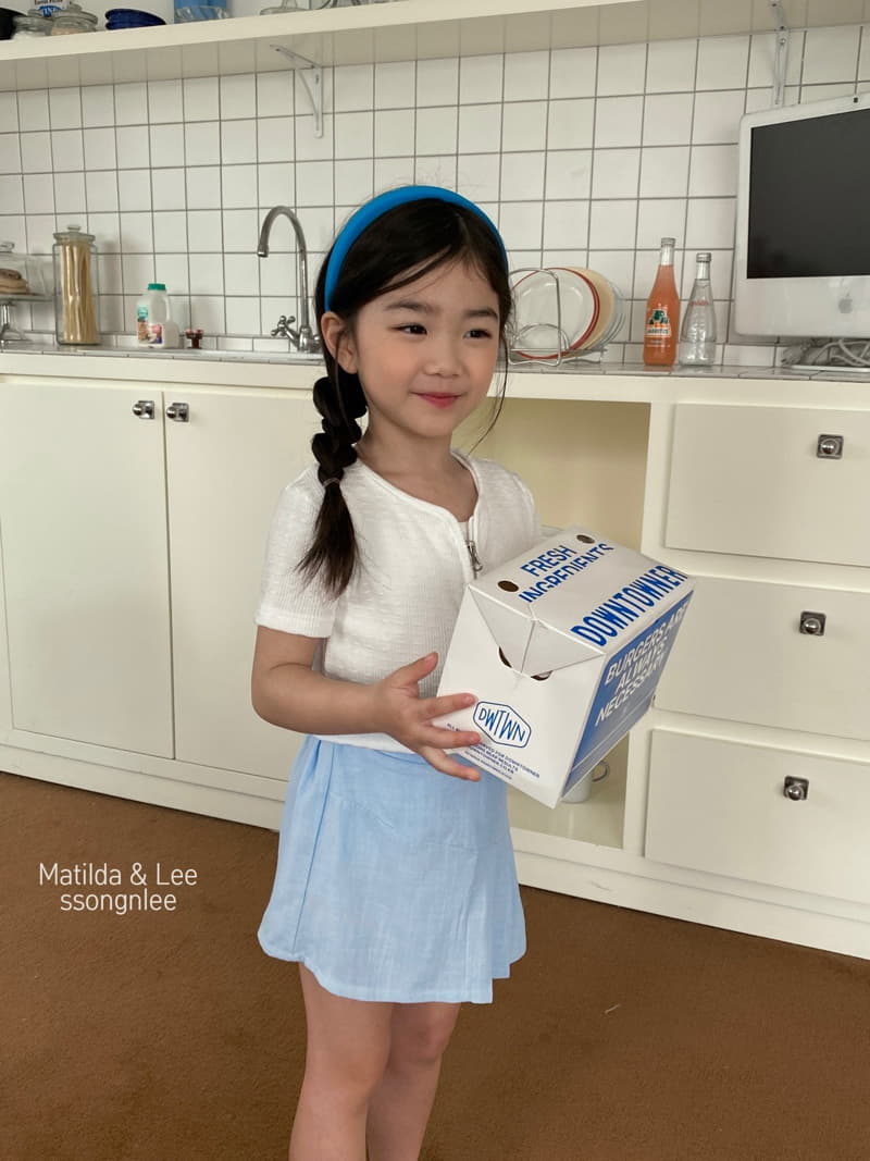Matilda & Lee - Korean Children Fashion - #childofig - Unbal Wrinkle Skirt - 4