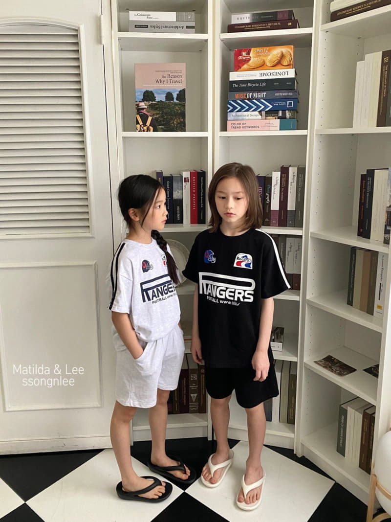 Matilda & Lee - Korean Children Fashion - #childrensboutique - Rugby Pants Top Bottom Set - 10