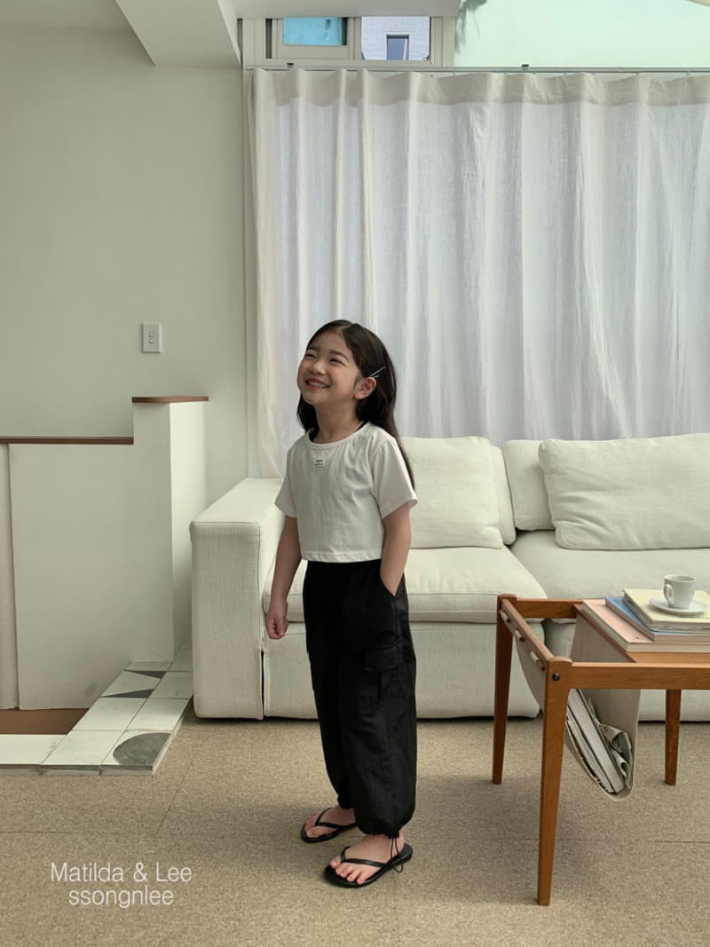 Matilda & Lee - Korean Children Fashion - #designkidswear - BY Back Slit Crop Tee - 6