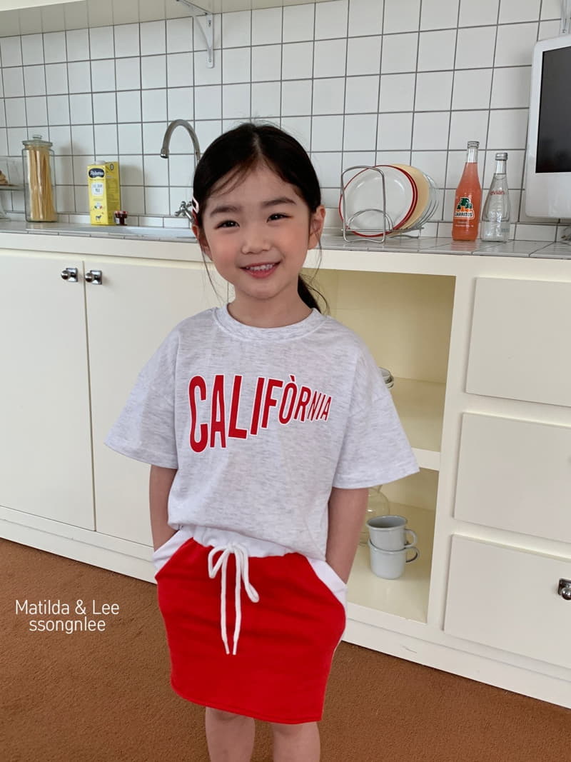 Matilda & Lee - Korean Children Fashion - #discoveringself - California Skirt Top Bottom Set - 8