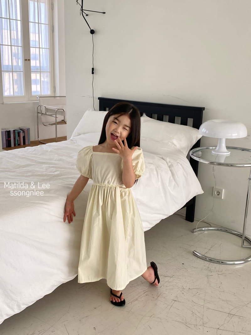 Matilda & Lee - Korean Children Fashion - #discoveringself - Waist Slit One-piece - 5