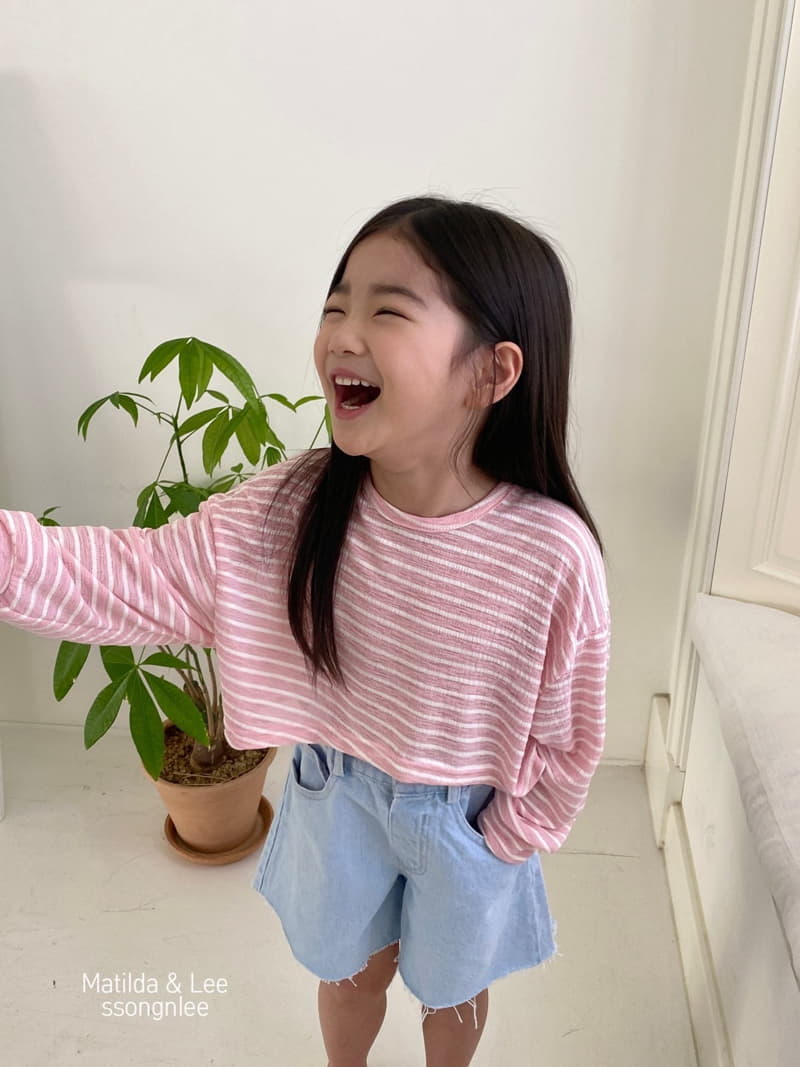 Matilda & Lee - Korean Children Fashion - #discoveringself - Stripes Crop Tee - 5