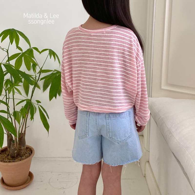 Matilda & Lee - Korean Children Fashion - #fashionkids - Stripes Crop Tee - 6