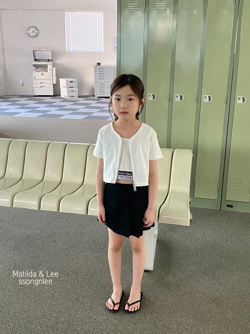 Matilda & Lee - Korean Children Fashion - #kidsshorts - Unbal Wrinkle Skirt - 8