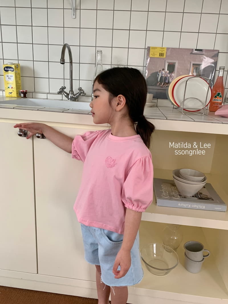Matilda & Lee - Korean Children Fashion - #kidsshorts - ML Puff Sleeves Tee - 2